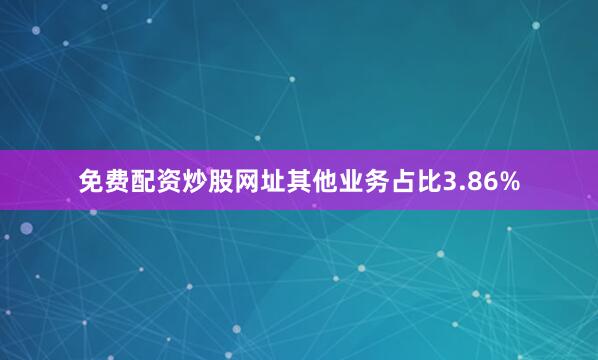 免费配资炒股网址其他业务占比3.86%