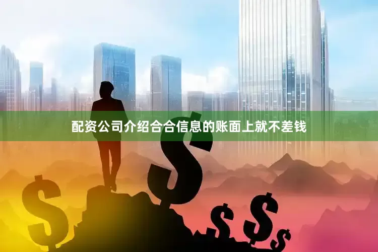 配资公司介绍合合信息的账面上就不差钱